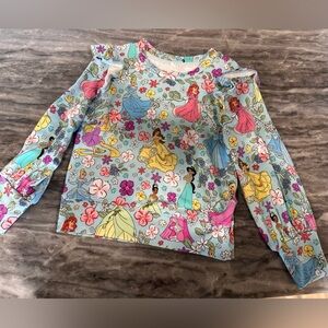 Posh Peanut Disney Princess Floral Sweater/Jogger Set